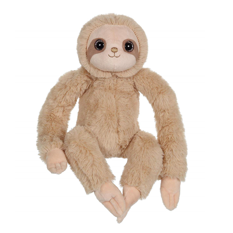  peluche paresseux beige 40 cm 